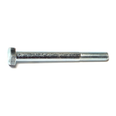 Midwest Fastener Grade 5, 1/4"-28 Hex Head Cap Screw, Zinc Plated Steel, 2-1/2 in L, 12 PK 60426